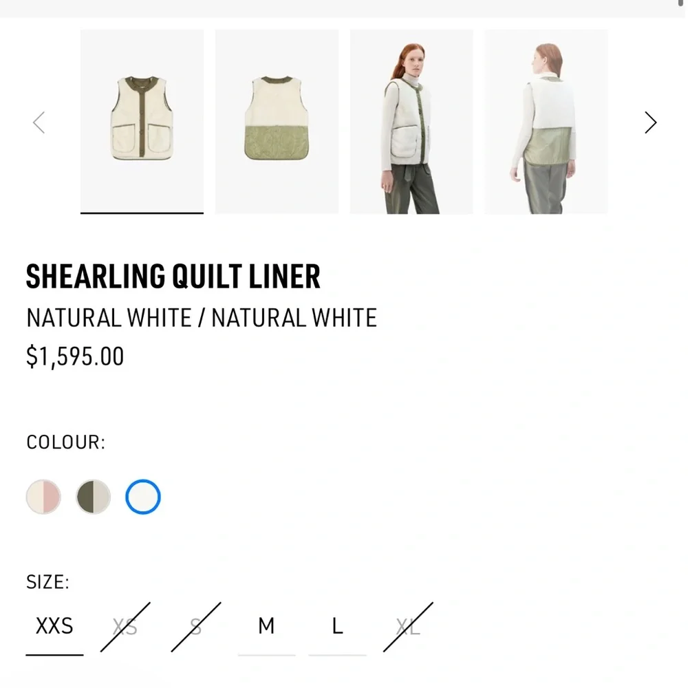 Marfa Stance S SHEARLING QUILT LINER NATURAL WHITE / YELLOW - Picture 3 of 15